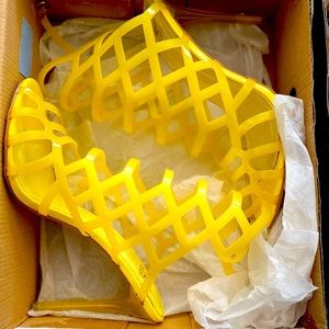 Yellow Clear Heels!